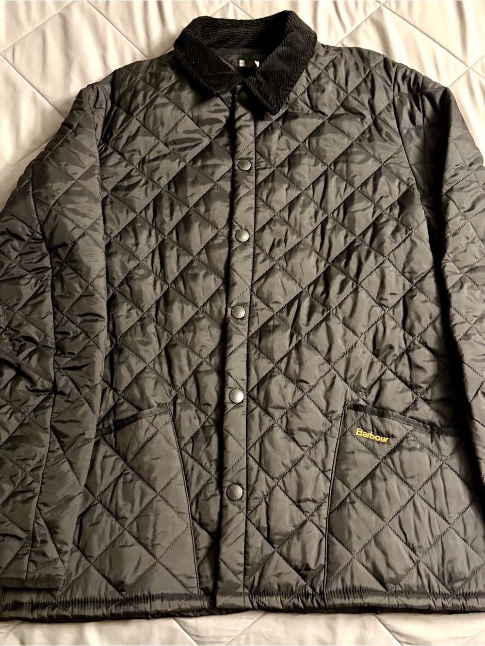 Barbour Liddesdale Black Quilted Jacket, Men’s XL